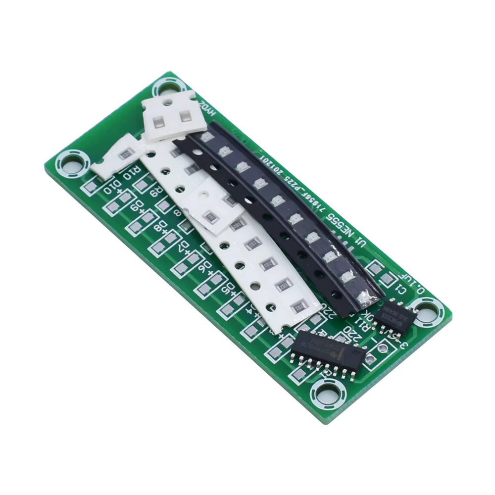 Kit electrónico inteligente SMD entrenamiento de soldadura NE555 + CD4017 luz flujo de agua módulo LED Kit DIY aprender principios electrónicos - imagen 2