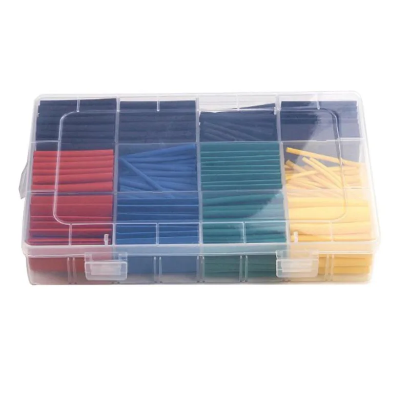 Juego de tubos de poliolefina para encogimiento, surtido de tubos termorretráctiles, Cable aislado, manga de tubo impermeable 2:1, 530 unids/set - imagen 3