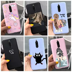 Funda para Xiaomi Redmi 8 Fundas Redmi 8A contraportada Coque Fundas de dibujos animados bolsa de teléfono suave de TPU para Xiaomi Redmi 8 8A A8 Redmi8 parachoques