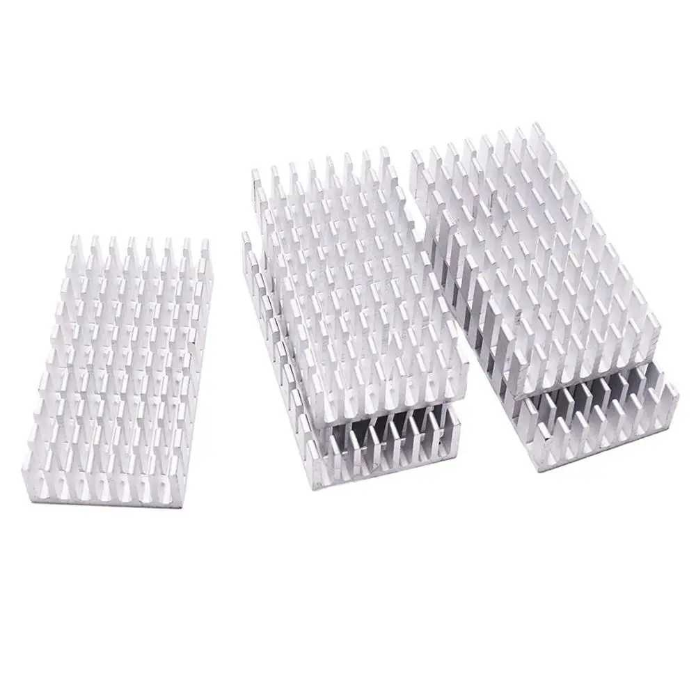 YOUNUON-disipador de calor de aluminio, disipador de calor de 50x25x10mm, 10 piezas, para dispositivo PCB, LM2596, 2577, 2587, viene con cinta de 3M - imagen 4