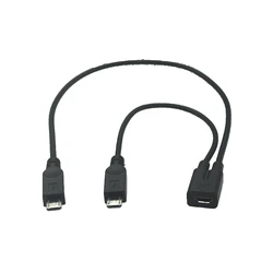 Cable Divisor Micro USB Doble Puerto Samsung Galaxy S5/S4/S3