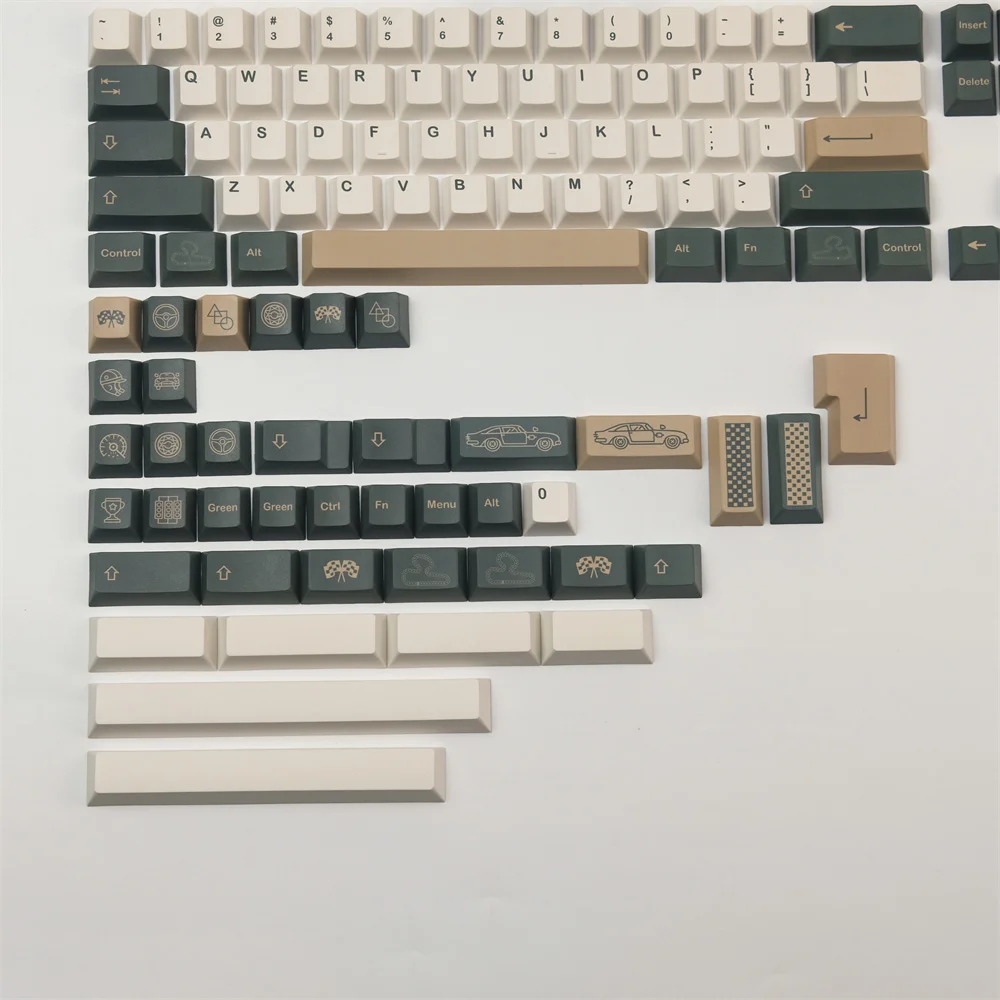 GMK-Tapa de llave de carreras británicas, perfil de cereza, PBT, teclas completas, diseño ANSI, ISO Enter para GH60, GK61X, GK64X, GK68, 84, 87, 96, 980, 104, 108 - imagen 5