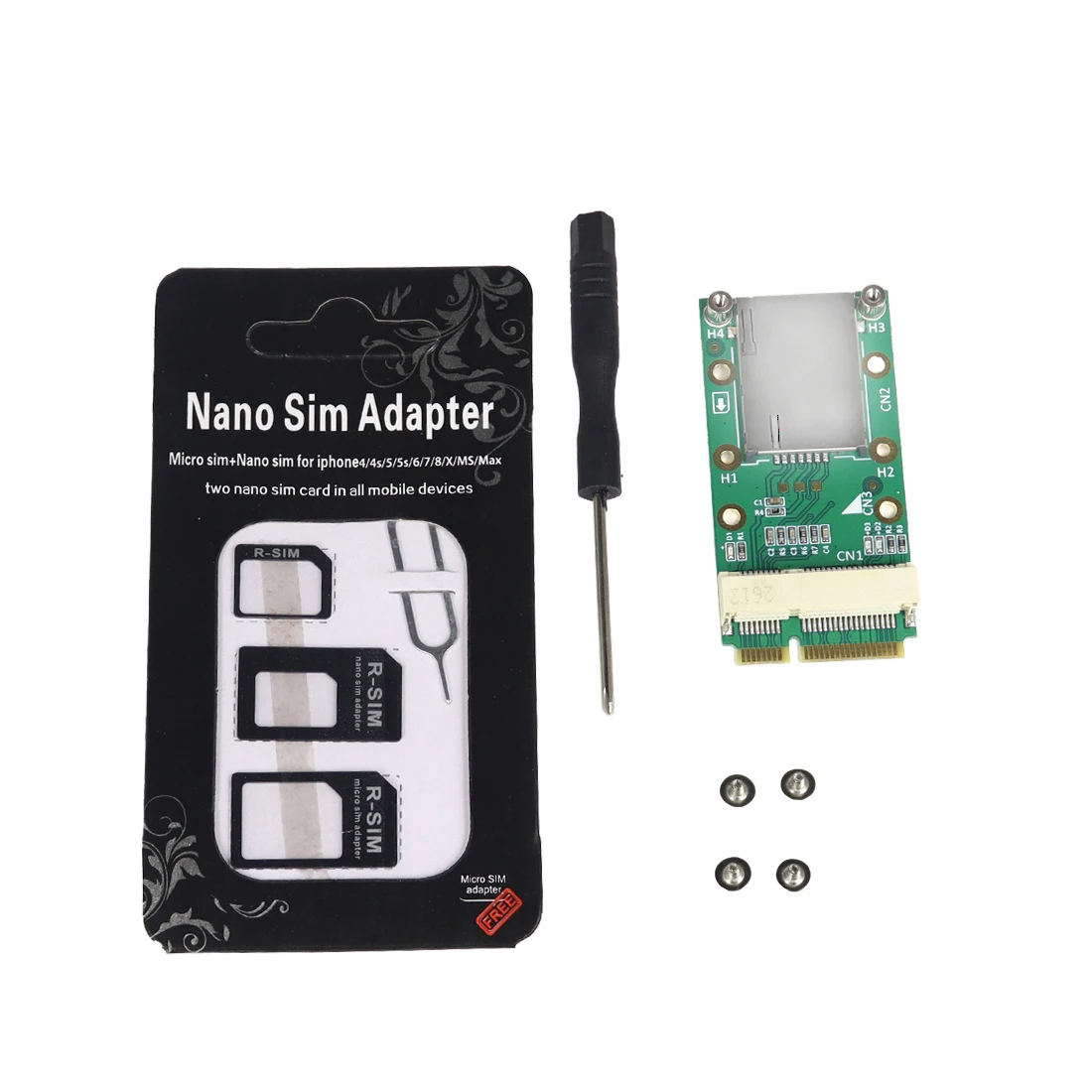 Mini tarjeta adaptadora PCI-E mPCIe con ranura para tarjeta SIM para módulo 3G 4G extensión de ranura para tarjeta USIM/WWAN LTE/tarjeta GPS portátil de escritorio