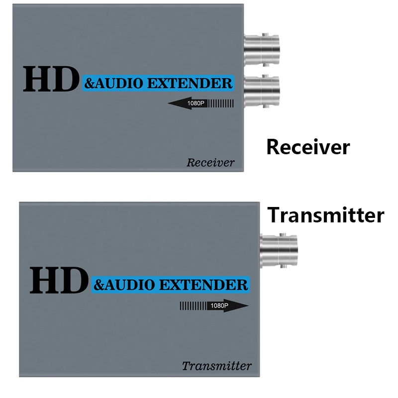 Extensor 720P1080P Cámara coaxil compatible con HDMI Extiende una distancia de transmisión de 500 m con puertos de bucle coaxil compatibles con HDMI