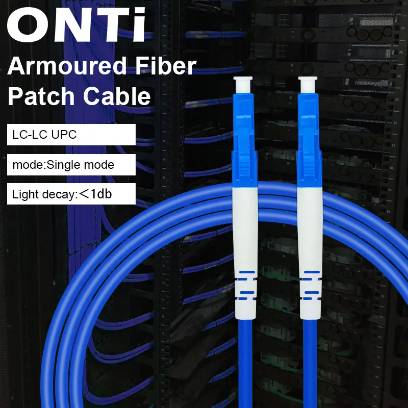ONTi Cable Fibra Óptica FTTH LC UPC Interior Grado Industrial