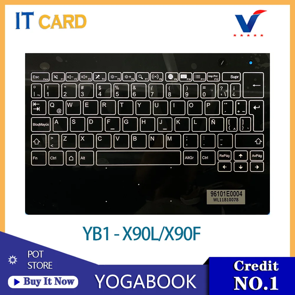 Teclado para Lenovo Yoga Book Yogabook YB1-X90L X90, Original, nuevo, 10,1"