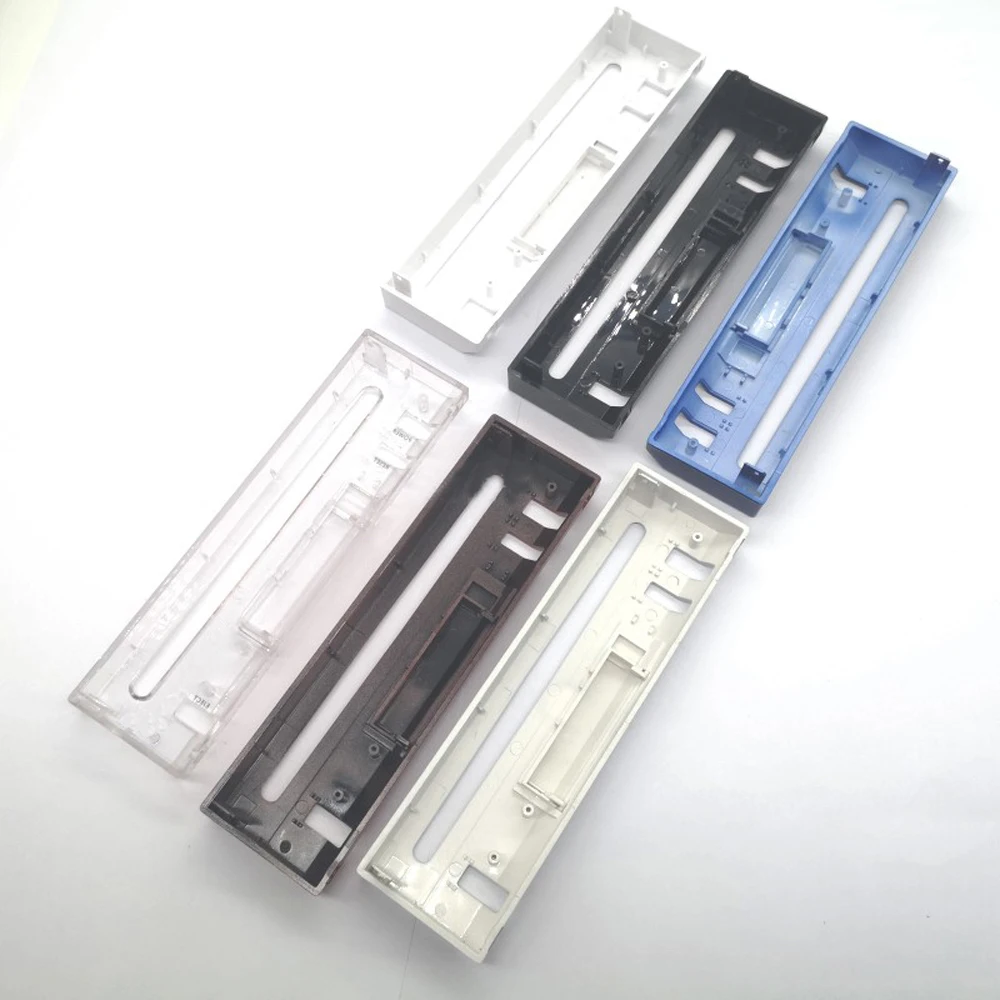 200 Uds placa de cubierta frontal de plástico para consola Wii puerta de carcasa de plástico negro - imagen 2