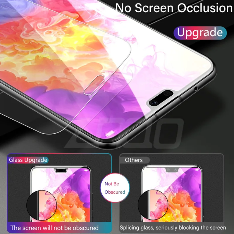 3 uds vidrio templado para Huawei P20 Pro P10 Plus P50 Protector de pantalla para Huawei P40 P30 P20 P10 Lite película protectora de vidrio - imagen 3