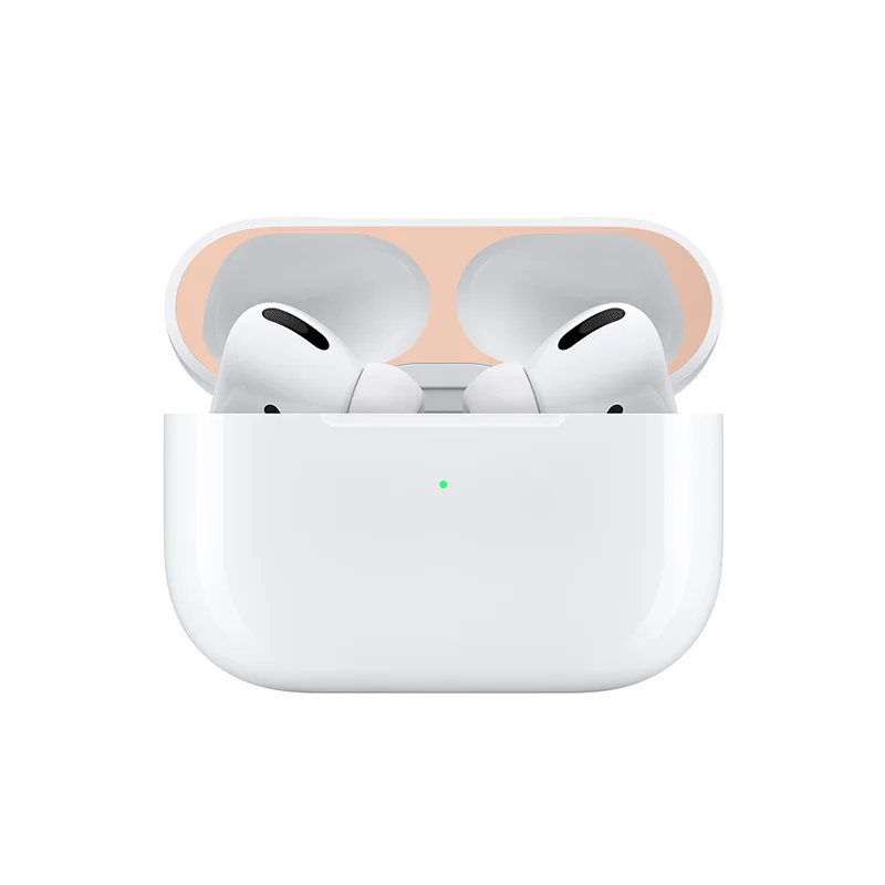 Pegatina a prueba de polvo a prueba de arañazos para AirPods 1 2 Pro, película protectora para auriculares, pegatinas de cubierta para Apple AirPods 2/1/pro