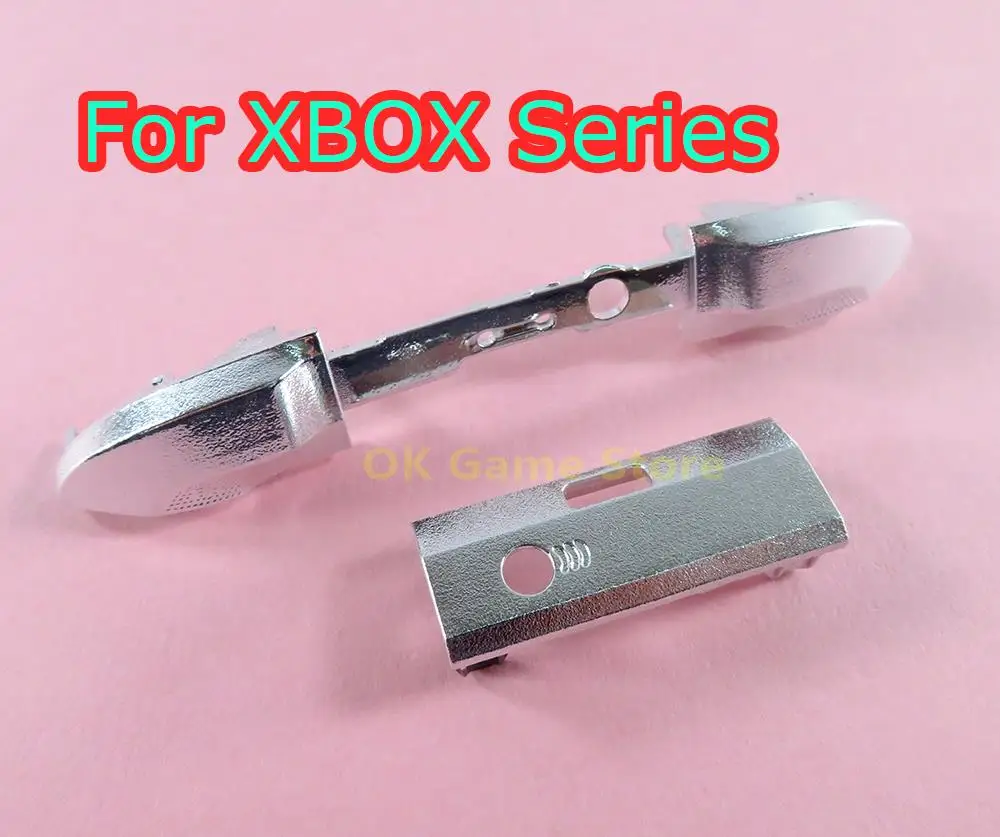 1 Juego de parachoques LB RB de repuesto para controlador de juego Xbox Series X S, botones de encendido/apagado, soporte de barra media cromada para xbox series s x