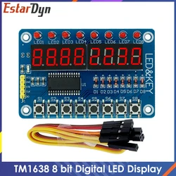 Módulo TM1638 Arduino AVR – Pantalla Digital LED 8 Dígitos y Teclas