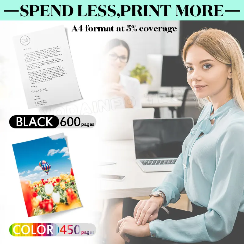 Reemplazo de tinta Royek 302XL para cartuchos HP 302 XL HP302 DeskJet 1110 1112 2130 Officejet 3630 4250 impresora - imagen 3