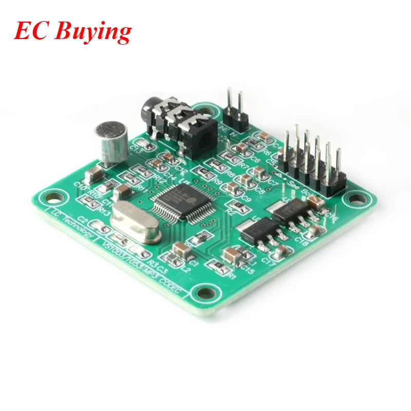 Módulo de reproductor MP3 de Audio VS1053, placa de desarrollo de grabación integrada, codificación SPI OGG, filtro de señal de Control de registro DC 5V, 5 uds./1 ud. - imagen 5