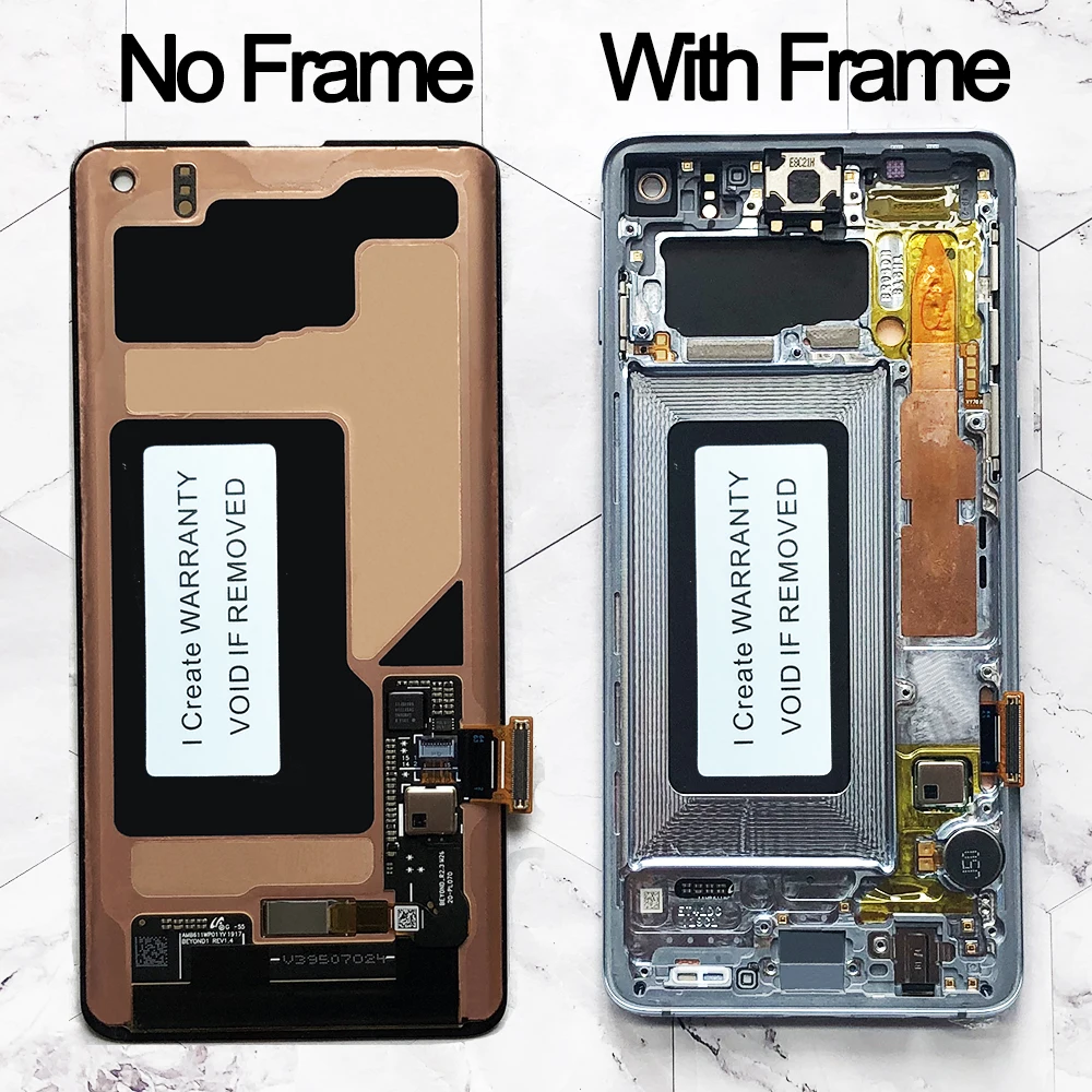 OEM Amoled 6,1 ''S10 LCD para SAMSUNG Galaxy S10 G973F/DS G973U G973 SM-G973 pantalla táctil curvada reemplazo del digitalizador de pantalla - imagen 4