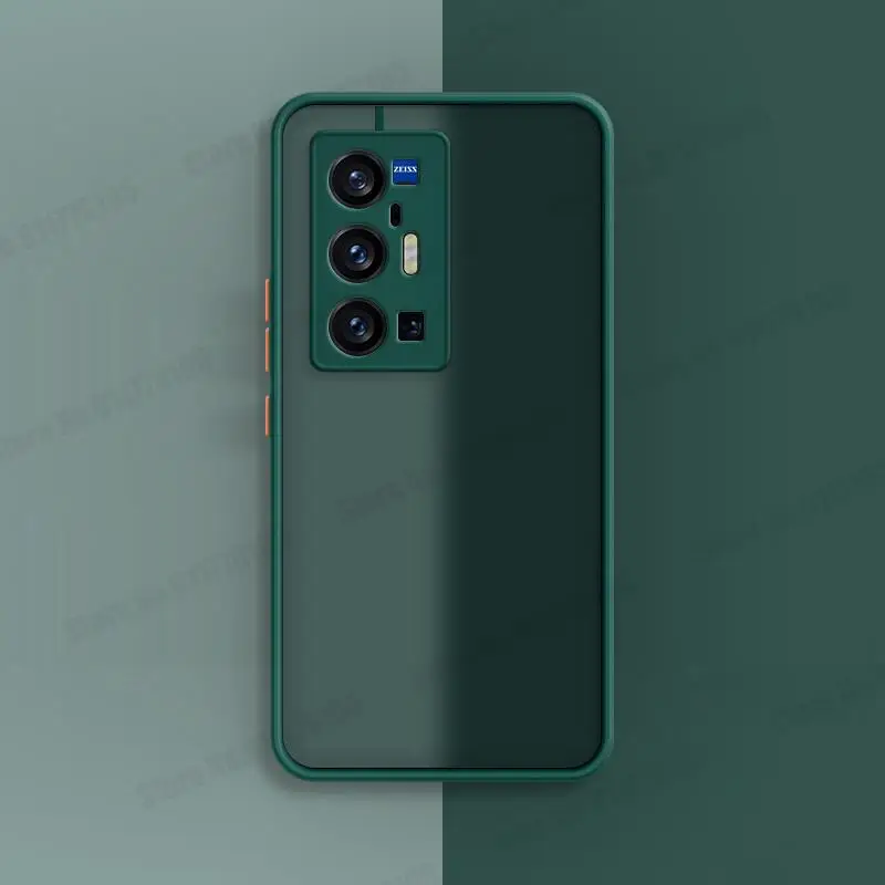 Para VIVO X70 Pro Plus funda mate de silicona suave translúcida para Vivo X60 Pro Plus V21 V21E 5G 4G cubierta protectora de PC dura esmerilada - imagen 5