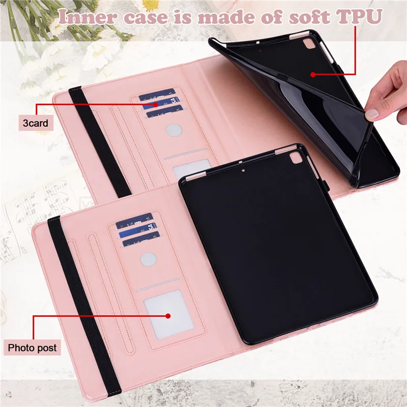 Funda abatible con dibujo de ciervo y árbol para Huawei Mediapad T5, carcasa con cartera de 10,1 pulgadas, Funda para tableta Huawei Mediapad T5 10 de 1 pulgada - imagen 4