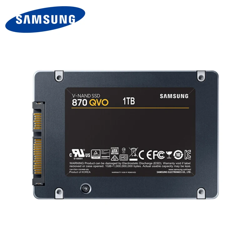 Samsung-disco duro interno SSD 870 QVO, 1TB, 2TB, 2,5 ", 4TB, SATA III, QLC, SATA3, nuevo, 100% Original para escritorio - imagen 5