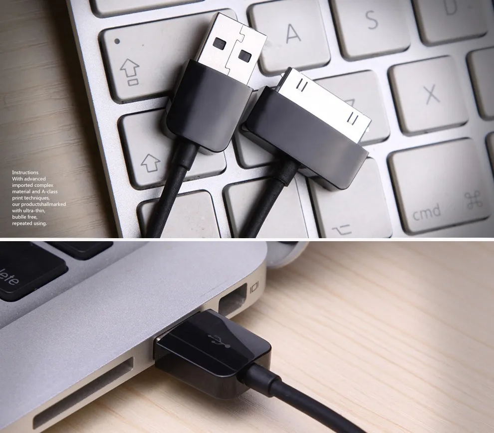 Cable de carga de sincronización de datos USB 3,0 de 1M, Cable de sincronización de datos de carga rápida para Huawei Mediapad 10 FHD Tablet PC - imagen 3