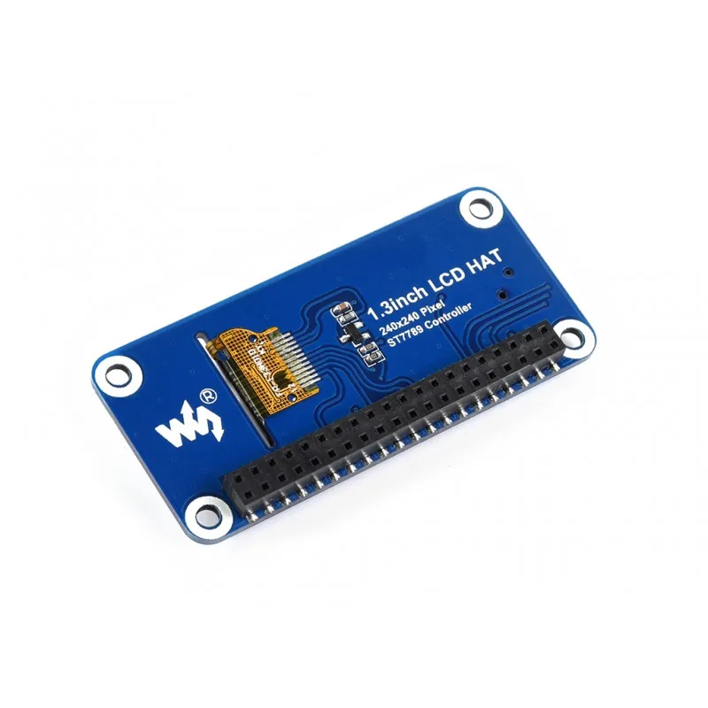 Sombrero con pantalla LCD SPI de 1,3 pulgadas para Raspberry Pi, interfaz SPI de 240x240 píxeles con controlador integrado, pantalla IPS - imagen 3
