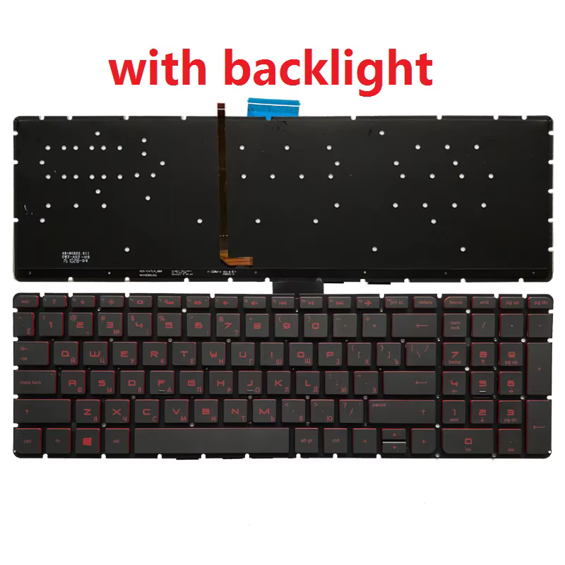 Teclado de ordenador portátil ruso para HP Pavilion 15-AS 15T-AS 15-AE 15-AH 15-AW 15T-AE 15-BC 15-AX 15-AN 15-BK 15-AB 15Z-AB 15-AQ - imagen 2