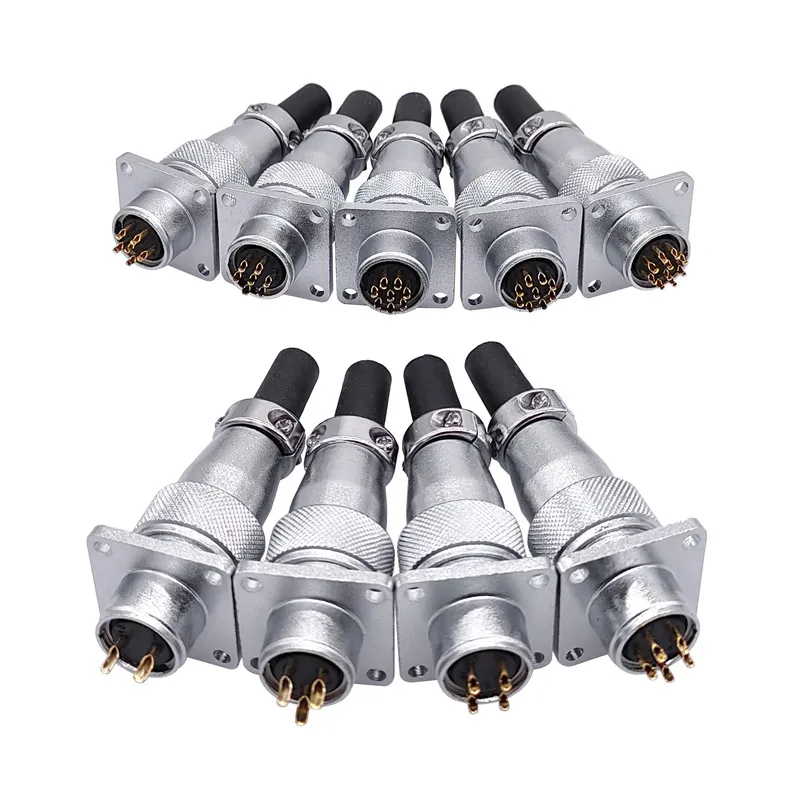 Conector Enchufe WS16 Conector Asiento Macho Cabeza Hembra 2 10 Pines Instalación Inversa Antifugas - Vista principal del producto