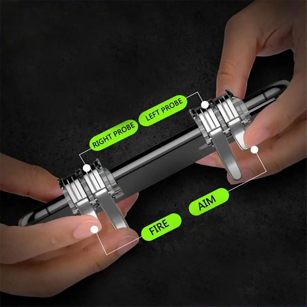 Disparador metálico para videojuegos de teléfono móvil, botón de objetivo de fuego L1R1, disparador de mando para Pubg - imagen 3