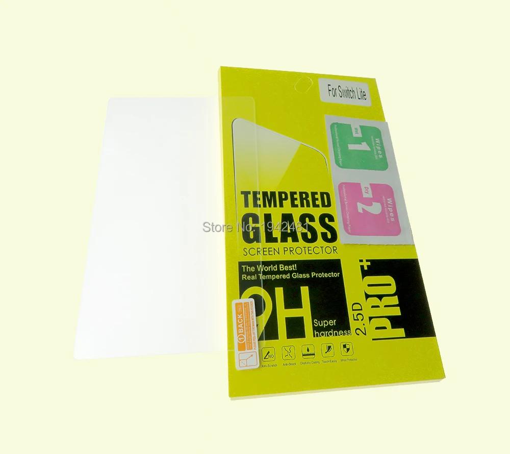 50 Uds vidrio templado Premium para Nintendo Switch Lite NS NX Protector de pantalla 9H película protectora