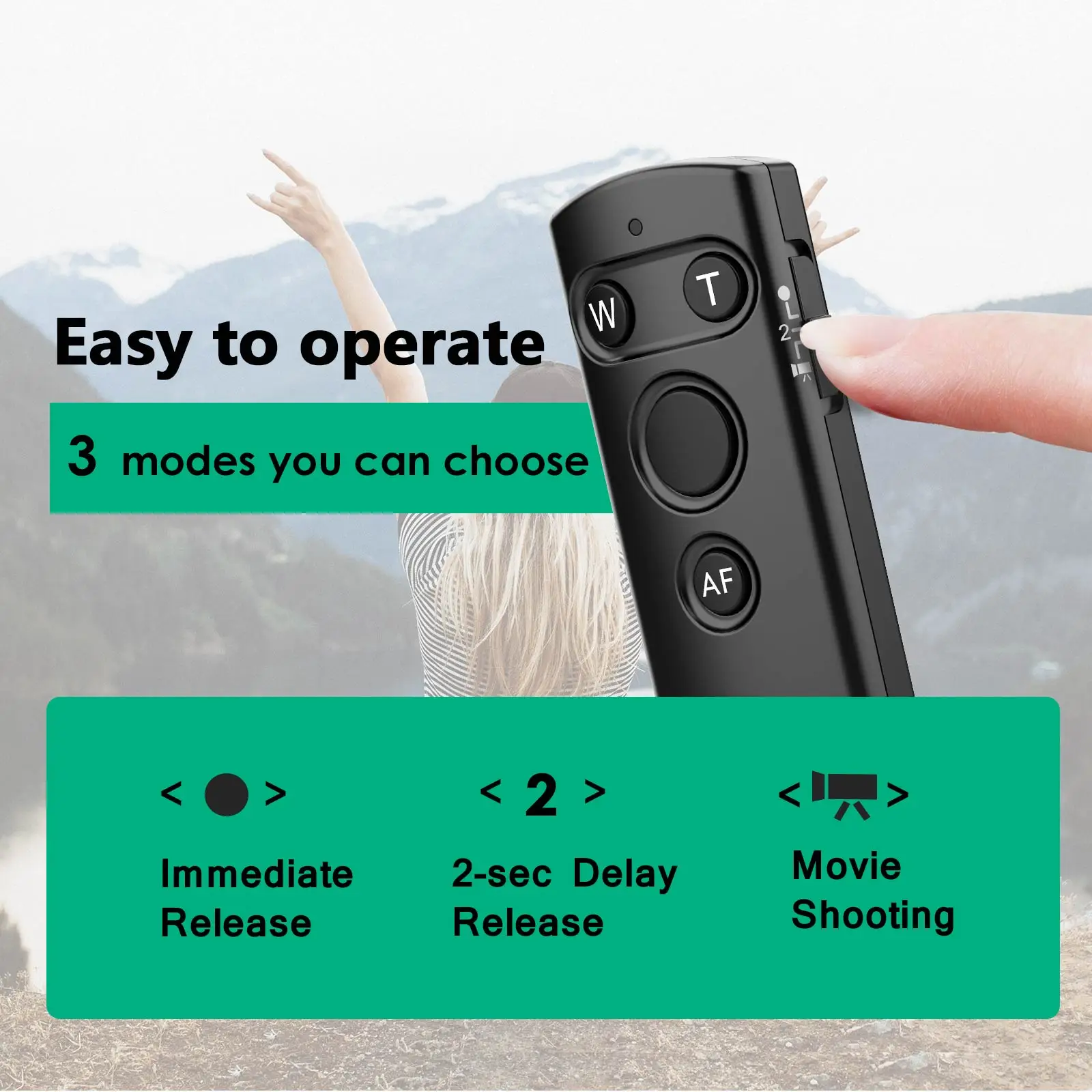 Disparador de Control remoto inalámbrico BR-E1B para Canon EOS R10 R50 R5C R6II RP Ra 850D 90D 800D 250D M200 M50 9000D 200D - imagen 4