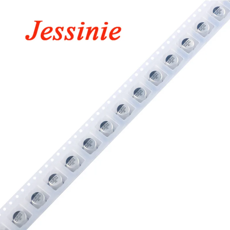 Condensador electrolítico de aluminio SMD, 6,3 V, 10V, 16V, 25V, 35V, 50V, 63V, 1UF, 2,2 UF, 10UF, 22UF, 33UF, 47UF, 100UF, 220UF, 330UF, 470UF, 10 unidades 1000 - imagen 2