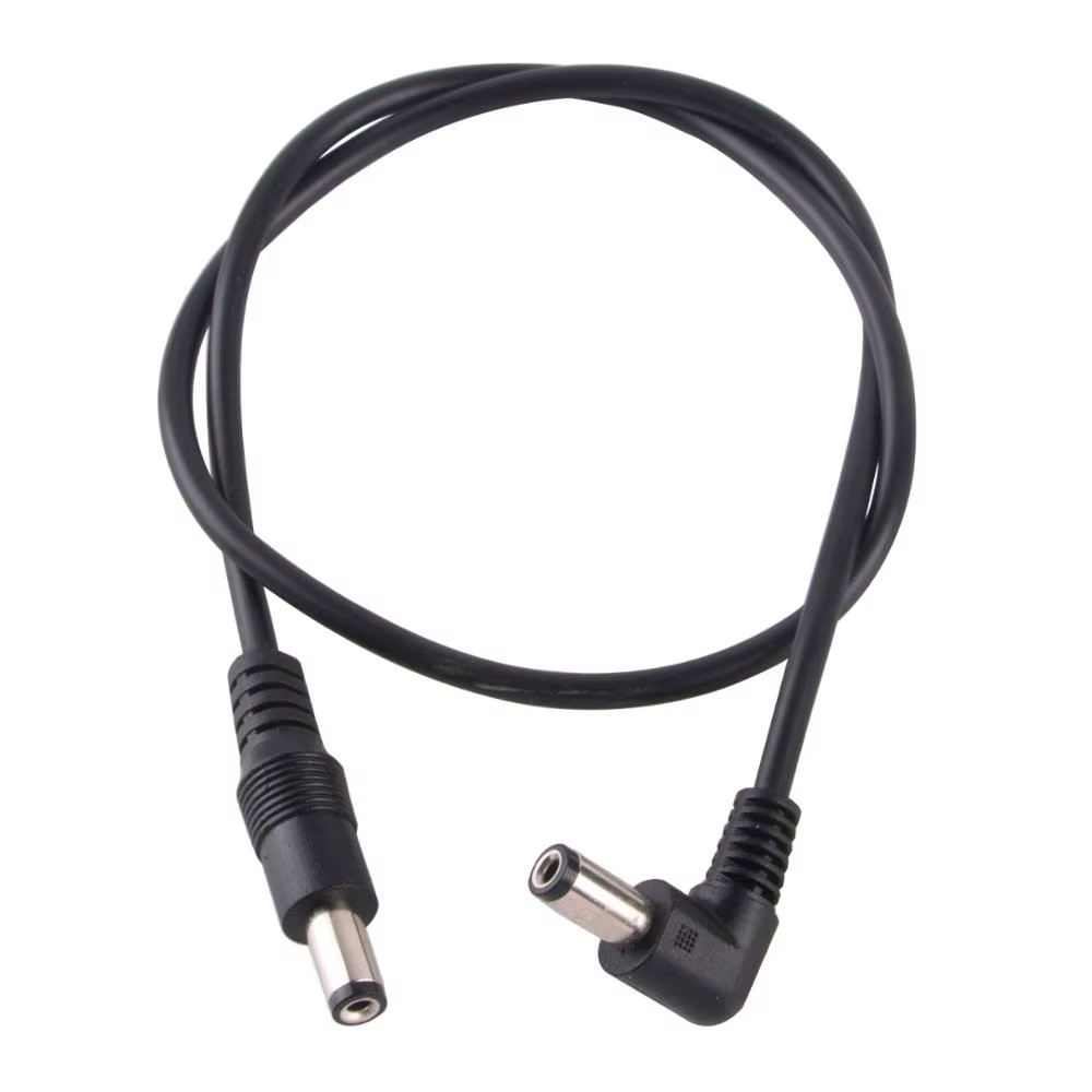 Adaptador de corriente DC 5,5/2,1 mm: angulo 90 a salida recta