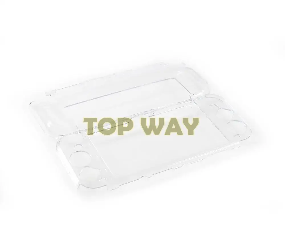 Carcasa transparente con soporte duro para Nintendo Switch OLED, funda protectora con tapa, protector de piel para consola OLED, 1 ud. - imagen 3