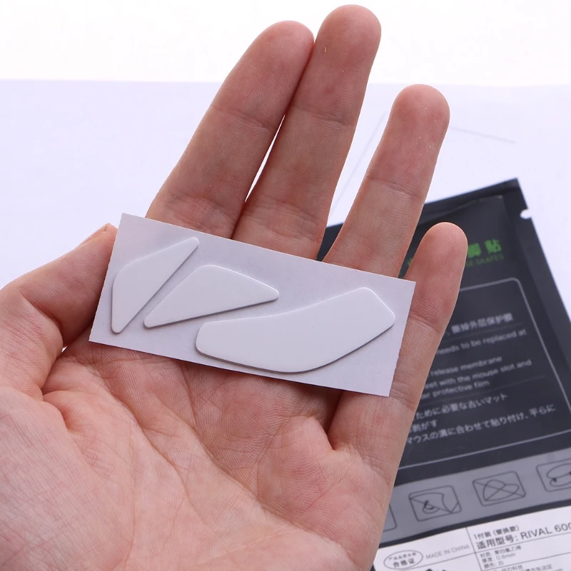 Pegatinas de patines de ratón profesionales, almohadilla de pies de ratón, deslizamiento de borde curvo, reemplazo para la Serie de acero RIVAL 600, 1 paquete - imagen 2