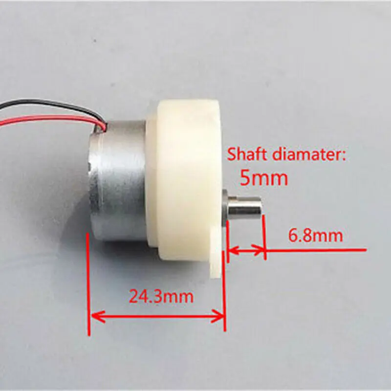 Mini Motor de engranajes de plástico de alta estabilidad, 3-9V CC, Micro Motor de engranaje de baja velocidad, accesorios de repuesto de caja de cambios de plástico - imagen 2