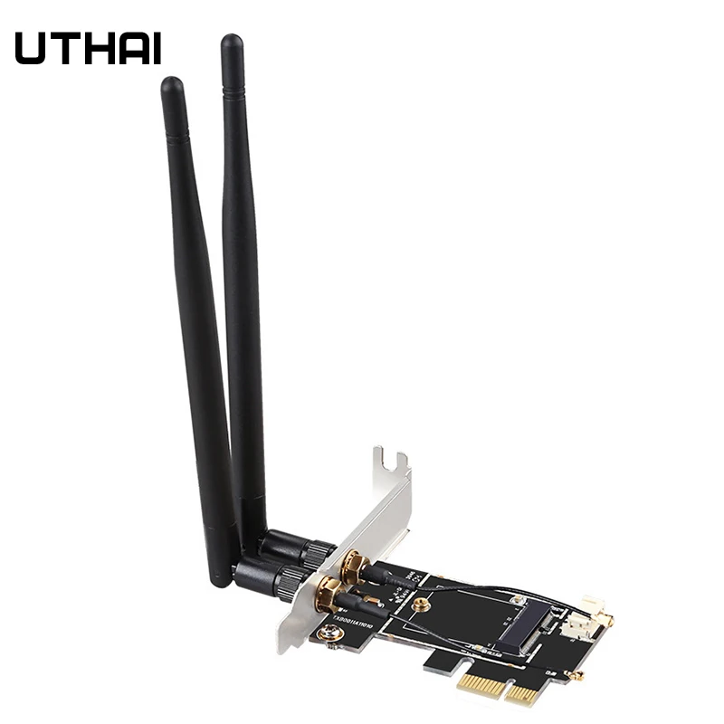 Adaptador NVME PICE-1X a NGFF-Ekey, tarjeta adicional PCIE Notebook, tarjeta adaptadora de tarjeta de red inalámbrica, tarjeta de expansión de componentes de ordenador - imagen 2