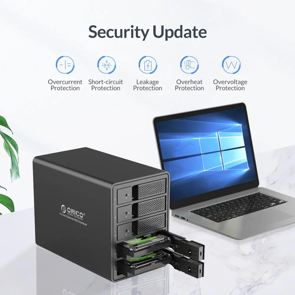 ORICO 95 Series Docking Station HDD 4 Bahías USB 3.0 - 3,5" - imagen 2