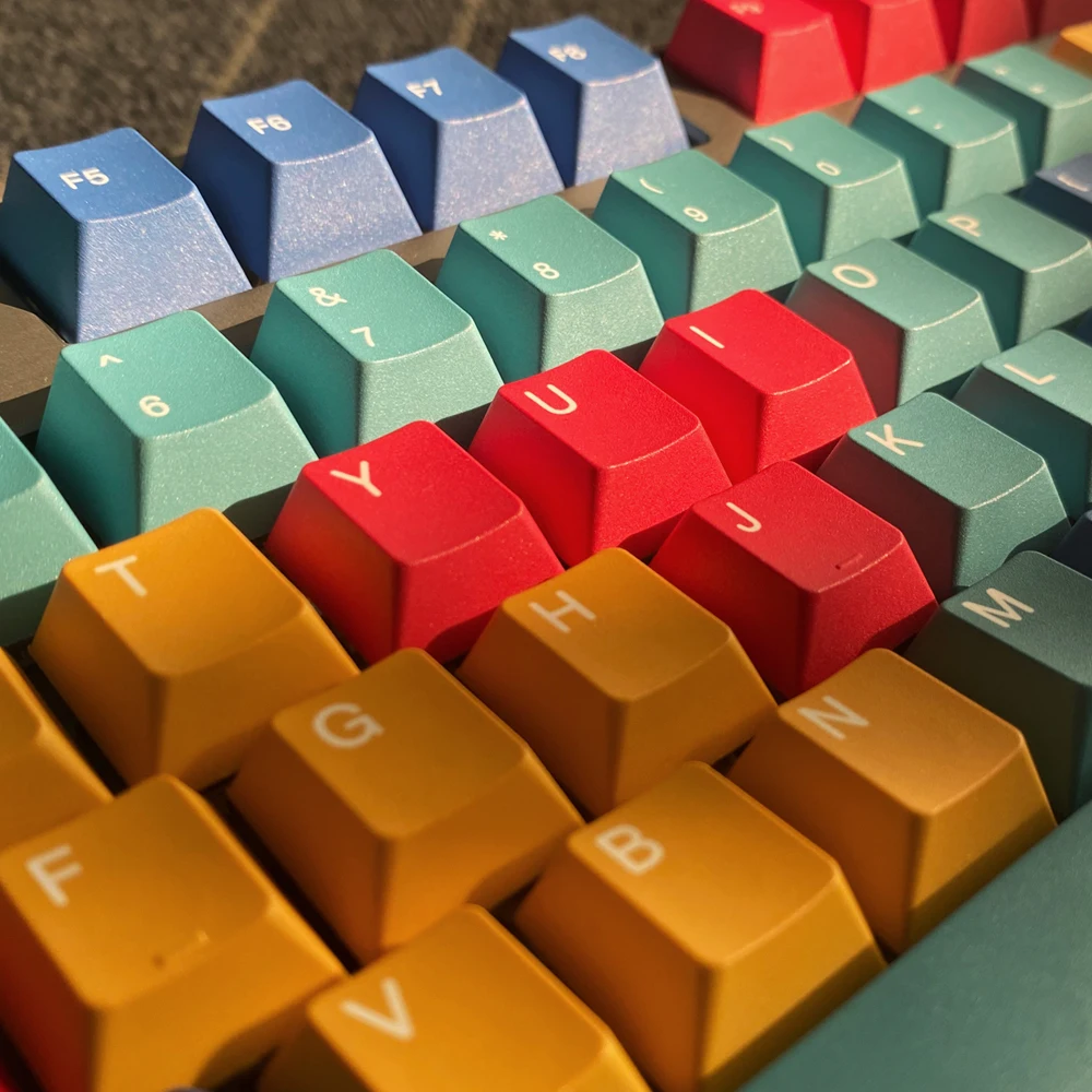 Paneles de GMK-KEY, juego de teclas pbt de perfil para interruptores Cherry MX dz60 Gk61 sk61 TKL87, tapa de tecla de sublimación de tinte, 133 teclas - imagen 4