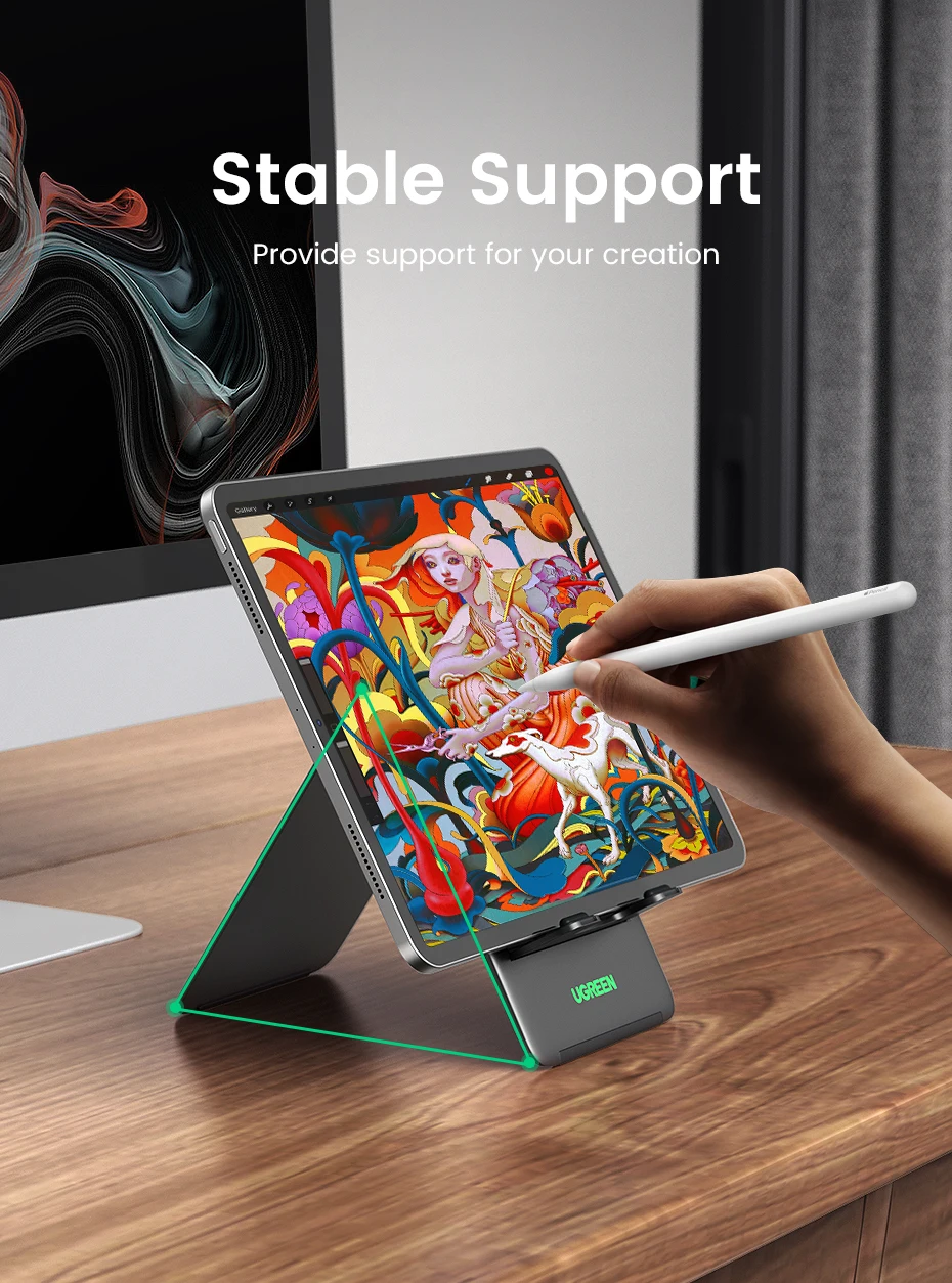 Una persona está usando una tableta con lápiz óptico