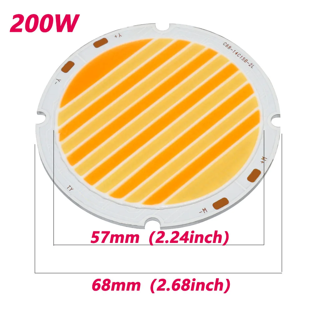 Chips LED cob 200W DC42-45V IC inteligente Power100W chip de dos colores RA95 cuentas de lámpara LED para foco de luz de inundación Lampada iluminación DIY