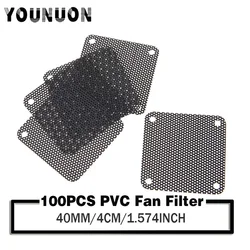 YOUNUON Filtro Ventilador 40x40mm PVC Negro Antigolpes