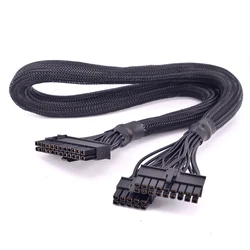 PSU Modular 18 + 10 pines a 24 pines Cable de alimentación ATX 20 + 4 pines con funda para Seasonic X-series X-560 X-660 X-760