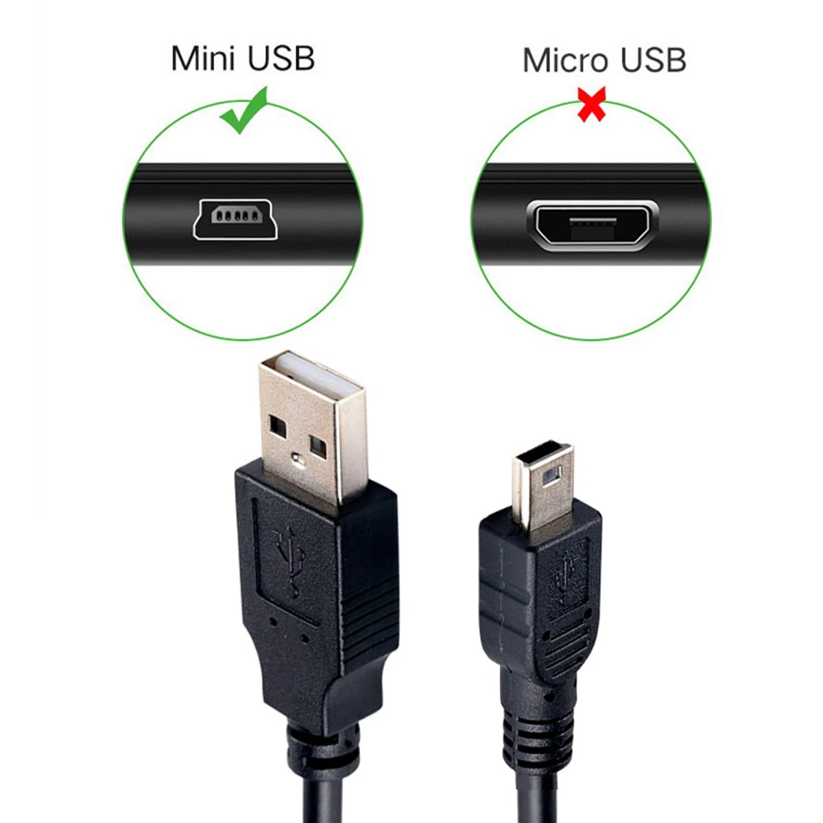 USB 2,0 tipo A a arriba abajo izquierda derecha en ángulo 90 grados Mini USB Cable de carga de sincronización de datos 0,25 m 0,5 m 1m 1,5 m 3m 5m - imagen 2