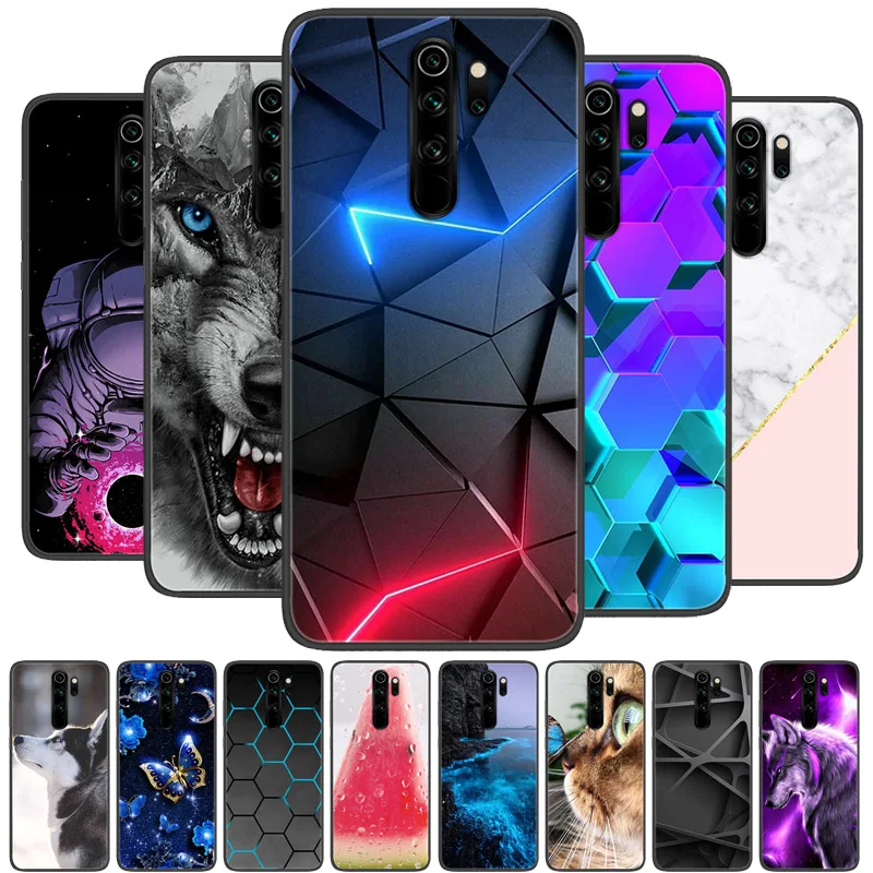 Para Xiaomi Redmi Note 8 Pro funda trasera de silicona funda de teléfono para Redmi Note8 Pro 8Pro fundas Redmi Note 8 Pro coque de parachoques suave