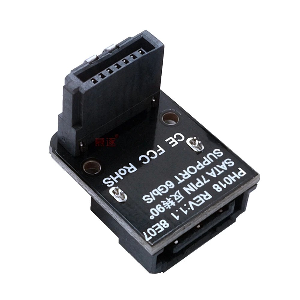 Cable SATA Controlador de disco duro SSD, adaptador de 90 grados para conexión de ordenador - imagen 3