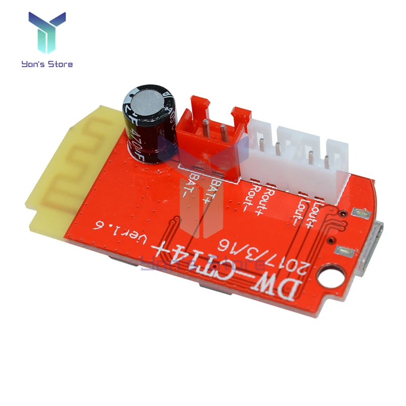 Módulo amplificador Bluetooth, placa de amplificador de Audio Digital, placa de amplificador de Audio, placa Dual, modificación de altavoz, música, 5V, 5W, DC 3,7 V - imagen 3