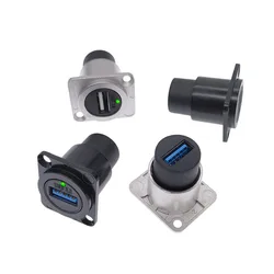 Conector USB LED para Montaje en Panel – Compatible USB 2.0/3.0