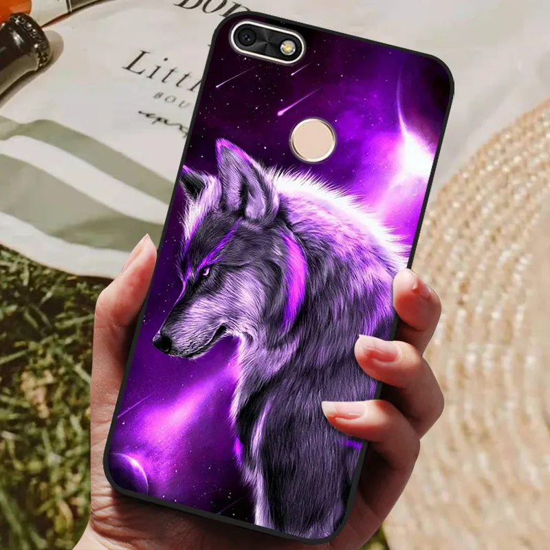 For Huawei P Smart 5.65inch Case TPU Soft Silicone Cute Wolf Back Cover Phone Case For Huawei P Smart 2018 FIG-LX1 PSmart Case - imagen 2