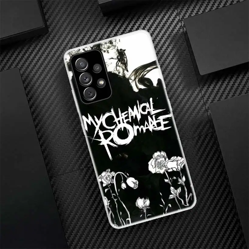 Funda de teléfono de silicona My Chemical Romance MCR para Samsung Galaxy A54, A52, A53, A14, A12, A13, A24, A22, A23, A34, A32, A33, A04S, A02S, A03 - imagen 3