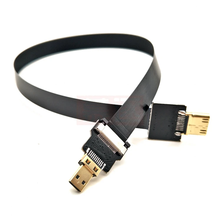 FPC flexible kabel UAV luft foto transferencia FPV micro HDMI-kompatibel zu mini HD-kabel HD linie kamera spezielle linie - imagen 3