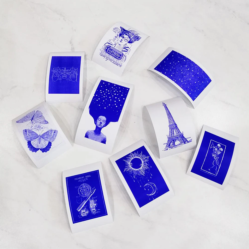 Phomemo-pegatina térmica imprimible, autoadhesiva, transparente, papel no adhesivo para impresora M02/M02S/M02Pro - imagen 4