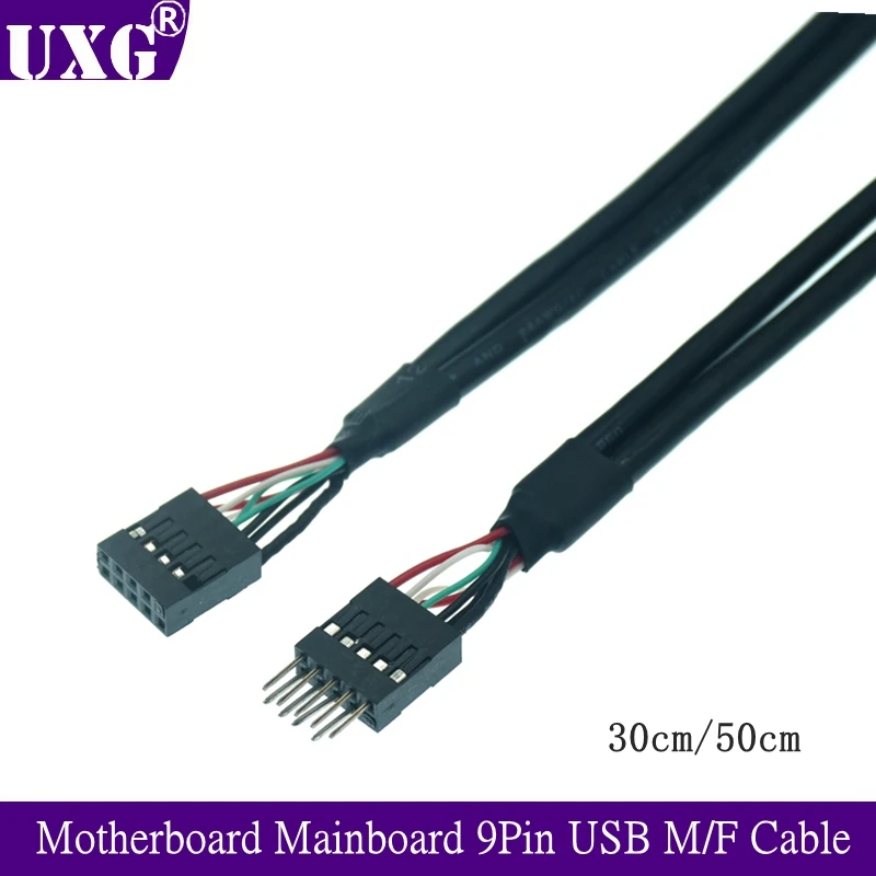 Cable USB 2.0 DuPont 9 pines hembra-hembra 30/50 cm para placa base - imagen 5